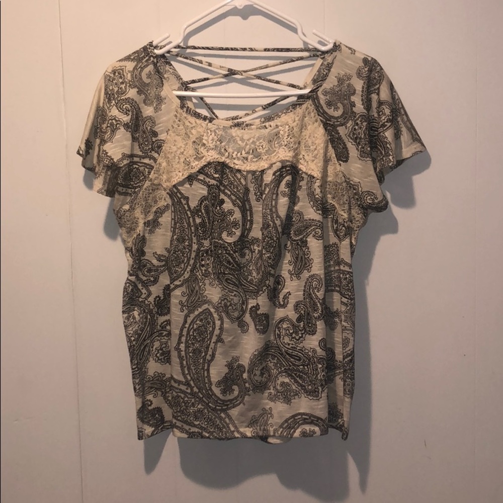 Xhiliration short sleeve blouse. Size XXL